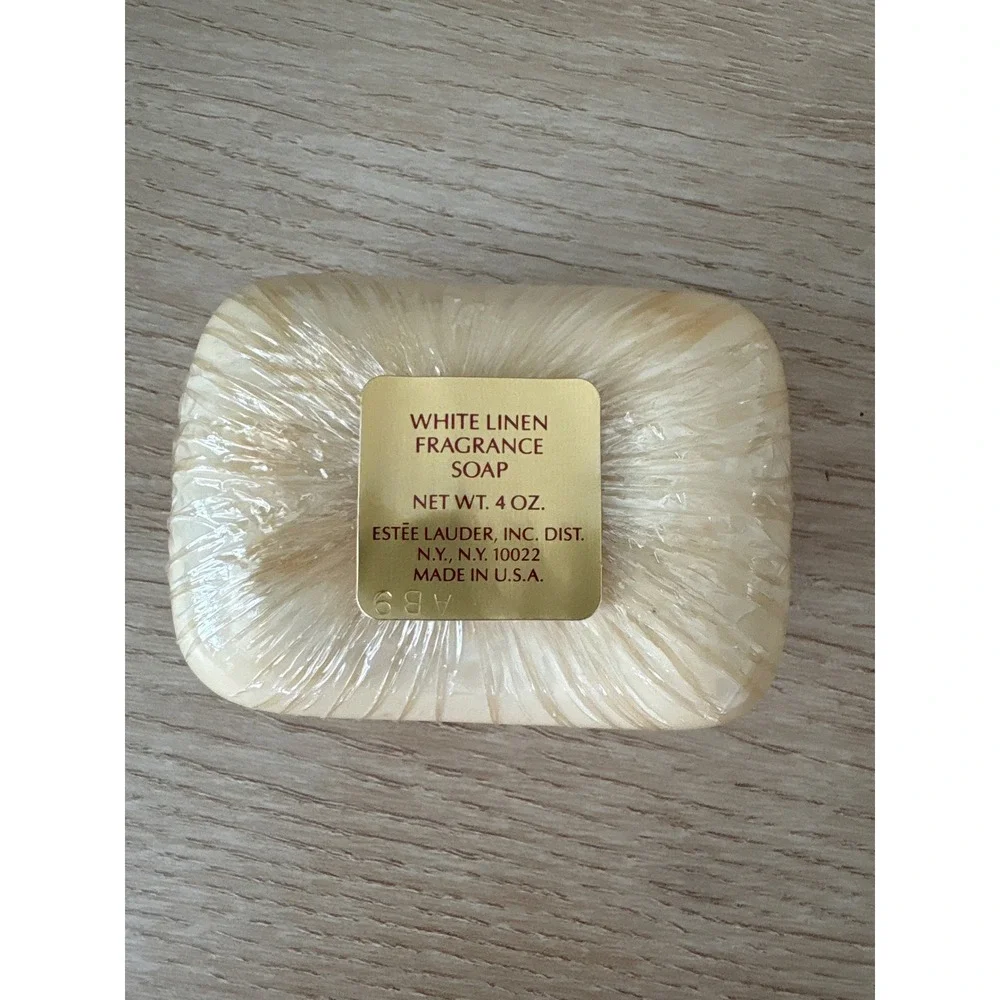 Vintage Estée Lauder White Linen Perfumed Soap 4 Oz SEALED Soapbox 1980s NOS